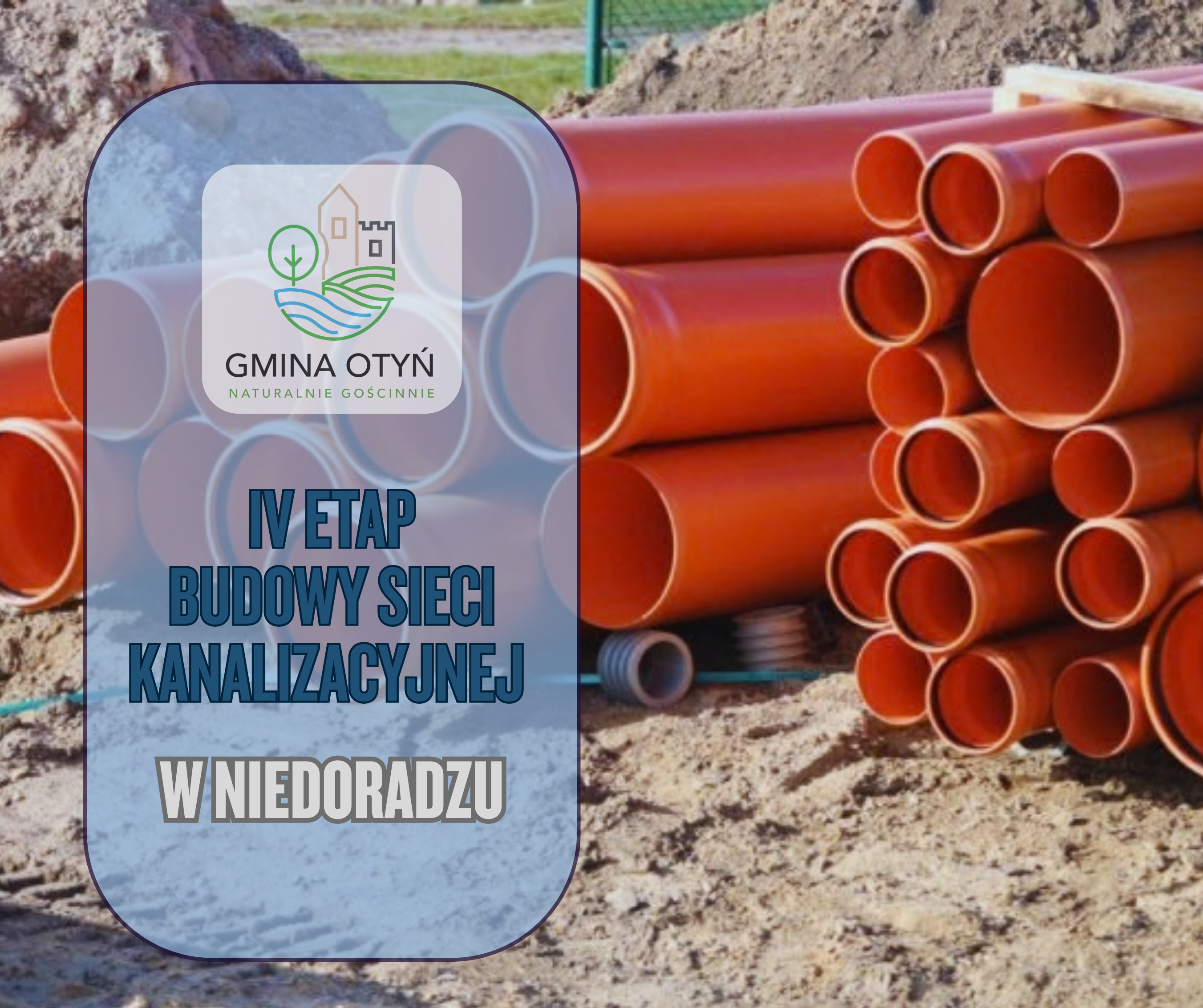 Ilustracja do informacji: Rusza IV etap budowy sieci kanalizacji sanitarnej w Niedoradzu